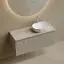 Тумба подвесная SANCOS Сноб Р (Snob R) левая 120x45x50 c двумя ящиками оснащенными доводчиками, Белый матовый (Bianco), арт.SNR120LW