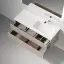 Тумба подвесная SANCOS Сноб Р (Snob R) левая 120x45x50 c двумя ящиками оснащенными доводчиками, Белый матовый (Bianco), арт.SNR120LW