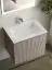 Тумба подвесная SANCOS Сноб Р (Snob R) 120x45x50 c двумя ящиками оснащенными доводчиками, Белый матовый (Bianco), арт.SNR120W