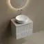 Тумба подвесная SANCOS Сноб Р (Snob R) 60x45x50 c двумя ящиками оснащенными доводчиками, Бежевый матовый (Beige Soft), арт.SNR60CE
