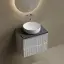 Тумба подвесная SANCOS Сноб Р (Snob R) 60x45x50 c двумя ящиками оснащенными доводчиками, Бежевый матовый (Beige Soft), арт.SNR60CE
