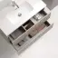 Тумба подвесная SANCOS Сноб Р (Snob R) 80x40x50 c двумя ящиками оснащенными доводчиками, Бежевый матовый (Beige Soft) арт.SNR80/39CE