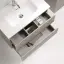 Тумба подвесная SANCOS Сноб Р (Snob R) 70x40x50 c двумя ящиками оснащенными доводчиками, Бежевый матовый (Beige Soft) арт.SNR70/39CE