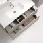 Тумба подвесная SANCOS Сноб Р (Snob R) 90x40x50 c двумя ящиками оснащенными доводчиками, Бежевый матовый (Beige Soft) арт.SNR90/39CE