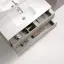 Тумба подвесная SANCOS Сноб Р (Snob R) 100x40x50 c двумя ящиками оснащенными доводчиками, Бежевый матовый (Beige Soft) арт.SNR100/39CE