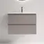Тумба подвесная SANCOS Сноб Р (Snob R) 70x40x50 c двумя ящиками оснащенными доводчиками, Пыльная роза (Doha Soft) арт.SNR70/39SM