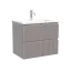 Тумба подвесная SANCOS Сноб Р (Snob R) 60x40x50 c двумя ящиками оснащенными доводчиками, Пыльная роза (Doha Soft) арт.SNR60/39SM