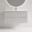 Тумба подвесная SANCOS Сноб Р (Snob R) 100x40x50 c двумя ящиками оснащенными доводчиками, Белый матовый (Bianco) арт.SNR100/39W