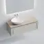 Тумба подвесная SANCOS Самая (Very) левая 120x45x40 c одним ящиком оснащенным доводчиками, Бежевый матовый (Beige Soft), арт.VR120LCE