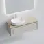 Тумба подвесная SANCOS Самая (Very) левая 120x45x40 c одним ящиком оснащенным доводчиками, Бежевый матовый (Beige Soft), арт.VR120LCE
