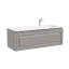 Тумба подвесная SANCOS Самая (Very) правая 120x45x40 c одним ящиком оснащенным доводчиками, Пыльная роза (Doha Soft), арт.VR120RSM
