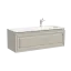 Тумба подвесная SANCOS Самая (Very) правая 120x45x40 c одним ящиком оснащенным доводчиками, Бежевый матовый (Beige Soft), арт.VR120RCE