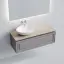 Тумба подвесная SANCOS Самая (Very) левая 120x45x40 c одним ящиком оснащенным доводчиками, Пыльная роза (Doha Soft), арт.VR120LSM