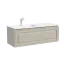 Тумба подвесная SANCOS Самая (Very) левая 120x45x40 c одним ящиком оснащенным доводчиками, Бежевый матовый (Beige Soft), арт.VR120LCE