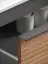 Тумба подвесная SANCOS Дельта (Delta) 80x45x50 c двумя ящиками оснащенными доводчиками, дуб красный/графит, арт. DL80GR