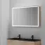 Зеркальный шкаф для ванной комнаты SANCOS Блик (Mirror) 120x15x75 с LED подсветкой, цвет Дуб галифакс натуральный, арт. MI120EG