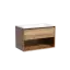 Тумба подвесная SANCOS Натура 1.0 (Nature 1.0) 80x45x50 c одним ящиком оснащенным доводчиками скрытого монтажа и открытой нишей, Дуб чарльстон, арт.MR1.080ECH