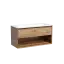 Тумба подвесная SANCOS Натура 1.0 (Nature 1.0) 100x45x50 c одним ящиком оснащенным доводчиками скрытого монтажа и открытой нишей, Дуб чарльстон, арт.MR1.0100ECH