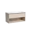 Тумба подвесная SANCOS Натура 1.0 (Nature 1.0) правая, 100x45x50, c одним ящиком оснащенным доводчиками скрытого монтажа и открытой нишей, Дуб галифакс натуральный, арт. MR1.0100REG