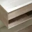 Тумба подвесная SANCOS Натура 1.0 (Nature 1.0) левая, 100x45x50, c одним ящиком оснащенным доводчиками скрытого монтажа и открытой нишей, Дуб галифакс натуральный, арт. MR1.0100LEG