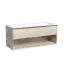 Тумба подвесная SANCOS Натура 1.0 (Nature 1.0) 120x45x50 c одним ящиком оснащенным доводчиками скрытого монтажа и открытой нишей, Дуб галифакс натуральный, арт. MR1.0120EG
