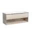 Тумба подвесная SANCOS Натура 1.0 (Nature 1.0) 120x45x50 c одним ящиком оснащенным доводчиками скрытого монтажа и открытой нишей, Дуб галифакс натуральный, арт. MR1.0120EG