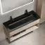 Тумба подвесная SANCOS Натура 1.0 (Nature 1.0) 120x45x50 c одним ящиком оснащенным доводчиками скрытого монтажа и открытой нишей, Дуб галифакс натуральный, арт. MR1.0120EG