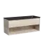 Тумба подвесная SANCOS Натура 1.0 (Nature 1.0) 120x45x50 c одним ящиком оснащенным доводчиками скрытого монтажа и открытой нишей, Дуб галифакс натуральный, арт. MR1.0120EG
