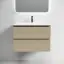 Тумба подвесная SANCOS Фолк (Folk) 70x45x50 c двумя ящиками оснащенными доводчиками, Капучино, арт.FL70CP