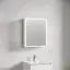 Зеркальный шкаф для ванной комнаты из алюминия SANCOS Реформа (Evoke) 60x70x14 с LED подсветкой, арт. SC8060