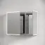 Зеркальный шкаф для ванной комнаты из алюминия SANCOS Реформа (Evoke)100x70x14 с LED подсветкой, арт. SC80100