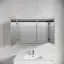 Зеркальный шкаф для ванной комнаты из алюминия SANCOS Реформа (Evoke)100x70x14 с LED подсветкой, арт. SC80100