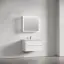 Зеркальный шкаф для ванной комнаты из алюминия SANCOS Реформа (Evoke) 80x70x14 с LED подсветкой арт. SC8080