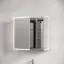 Зеркальный шкаф для ванной комнаты из алюминия SANCOS Реформа (Evoke) 80x70x14 с LED подсветкой арт. SC8080