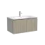 Тумба подвесная SANCOS Код (Code) 80x45х40 c одним ящиком оснащенным доводчиками, цвет серая платина, арт. CD80GP
