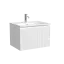 Тумба подвесная SANCOS Код (Code) 60x45х40 c одним ящиком оснащенным доводчиками, цвет Белый матовый (bianco) арт. CD60W