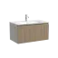 Тумба подвесная SANCOS Код (Code) 80x45х40 c одним ящиком оснащенным доводчиками, цвет серо- бежевый, арт. CD80GB