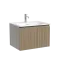 Тумба подвесная SANCOS Код (Code) 60x45х40 c одним ящиком оснащенным доводчиками, цвет серо- бежевый, арт. CD60GB