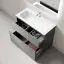 Тумба напольная SANCOS Фолк напольный (Folk Floor) 100x45x85 c двумя ящиками оснащенными доводчиками, Мягкий серый (Ergraut soft) арт.FL100FES