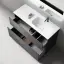Тумба напольная SANCOS Фолк напольный (Folk Floor) правая 120x45x85 c двумя ящиками оснащенными доводчиками, Темный серый (Grey soft) арт.FL120FRGS