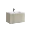 Тумба подвесная SANCOS Сноб Р 1.0 (Snob R 1.0) 70x45x40 c одним ящиком оснащенным доводчиками Бежевый матовый (Beige Soft) арт. SNR1.070CE