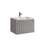 Тумба подвесная SANCOS Сноб Р 1.0 (Snob R 1.0) 60x45x40 c одним ящиком оснащенным доводчиками, Пыльная роза (Doha Soft) арт. SNR1.060SM