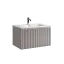 Тумба подвесная SANCOS Сноб Р 1.0 (Snob R 1.0) 70x45x40 c одним ящиком оснащенным доводчиками Пыльная роза (Doha Soft) арт. SNR1.070SM