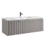 Тумба подвесная SANCOS Сноб Р 1.0 (Snob R 1.0) 120x45x40 c одним ящиком оснащенным доводчиками, Пыльная роза (Doha Soft) арт.SNR1.0120SM