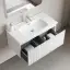 Тумба подвесная SANCOS Сноб Р 1.0 (Snob R 1.0) 90x45x40 c одним ящиком оснащенным доводчиками, Белый матовый (Bianco) арт.SNR1.090W
