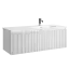 Тумба подвесная SANCOS Сноб Р 1.0 (Snob R 1.0) 120x45x40 c одним ящиком оснащенным доводчиками, Белый матовый (Bianco) арт.SNR1.0120RW
