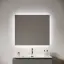 Зеркало для ванной комнаты SANCOS Поле 2.0 (Square 2.0) 80x70 led подсветка 2700K/4000K/5000K SQ2.800