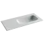 Раковина накладная Ceramicanova Грация (Grace) чаша справа без отв под смеситель 1010x457x137 белый CN7015wx