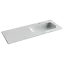 Раковина накладная мебельная Грация (Grace) прямоугольная 1210x457x137 с чашей справа и отверстием под смеситель цвет белый CN7021