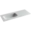 Раковина накладная Ceramicanova Грация (Grace) чаша слева без отв под смеситель 1210x457x137 белый CN7020wx